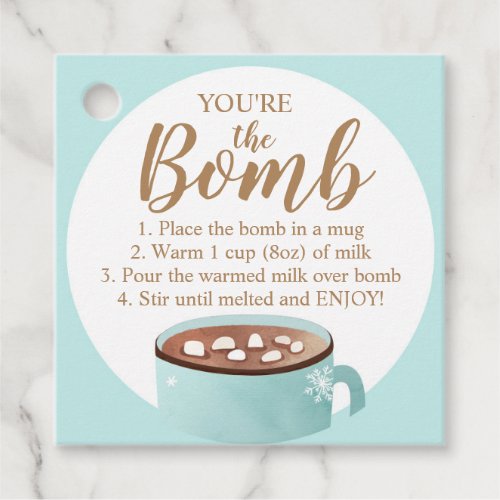 Hot Chocolate Bomb Tags Youre the Bomb Cocoa