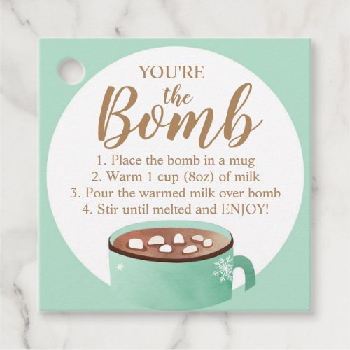 Hot Chocolate Bomb Tags Youre the Bomb Cocoa