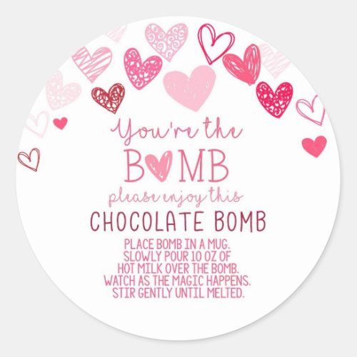 Hot Chocolate Bomb Valentine Tag