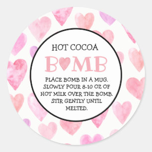 Hot Chocolate Bomb Valentine Tag