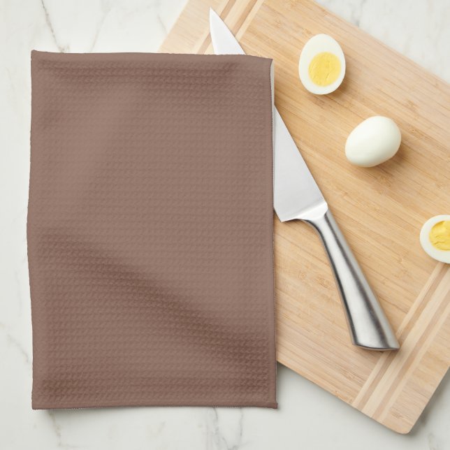 Hot Chocolate Brown Kitchen Towel (Quarter Fold)