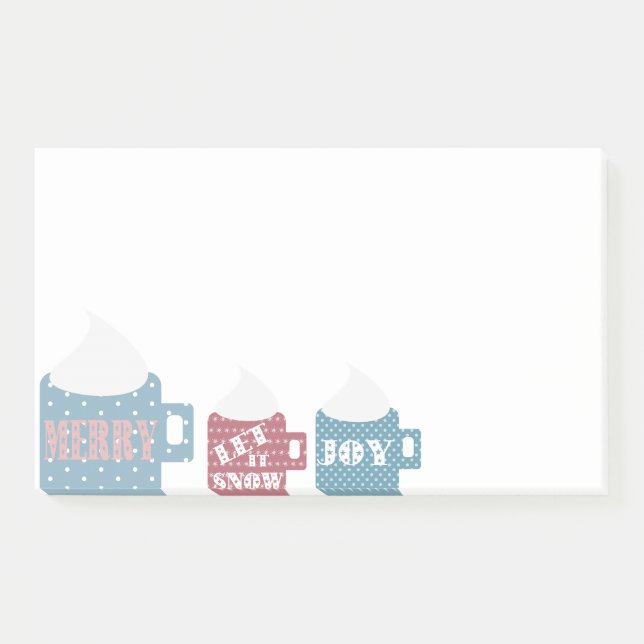 Hot Chocolate Camp Mug Custom Personalized Post-it Notes (Front)
