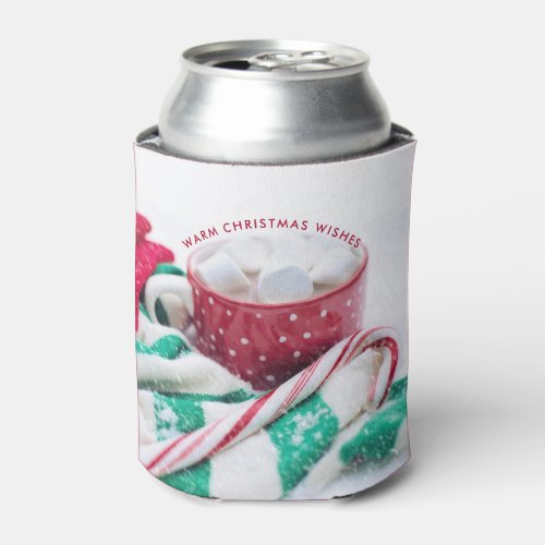 Hot Chocolate  Candy Cane Christmas Can Cooler