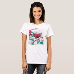 Hot Chocolate & Candy Cane Christmas T-Shirt