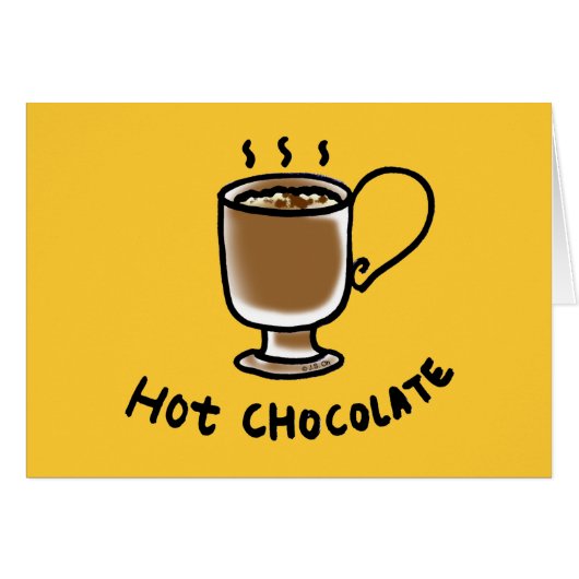 Hot chocolate cards (Front Horizontal)