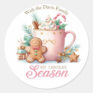 Hot Chocolate Christmas Season Sticker