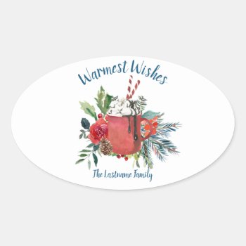 Hot Chocolate Christmas Stickers by rheasdesigns at Zazzle