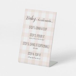 Hot Chocolate / Cider Bar Sign for Baby Shower