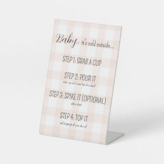 Hot Chocolate / Cider Bar Sign for Baby Shower