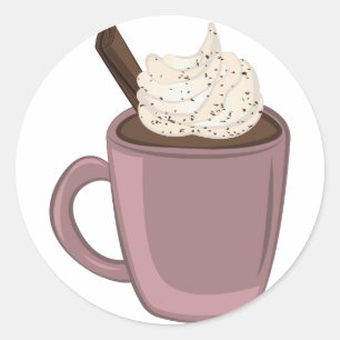 Hot Chocolate Classic Round Sticker