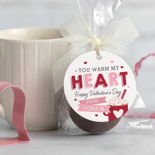 Hot Chocolate Classroom Valentines Day Tags