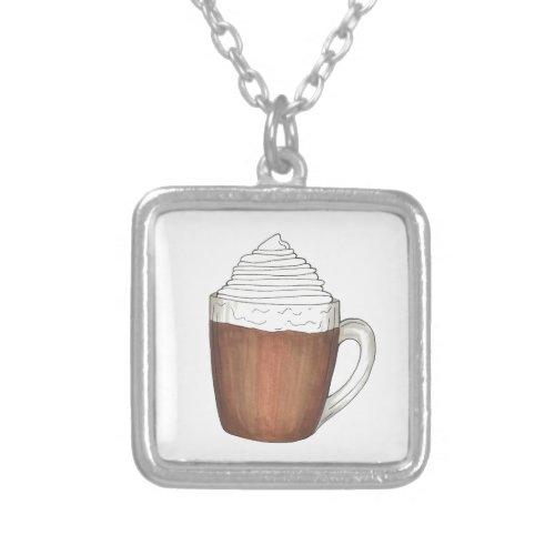 Hot Chocolate Cocoa Christmas Winter Necklace