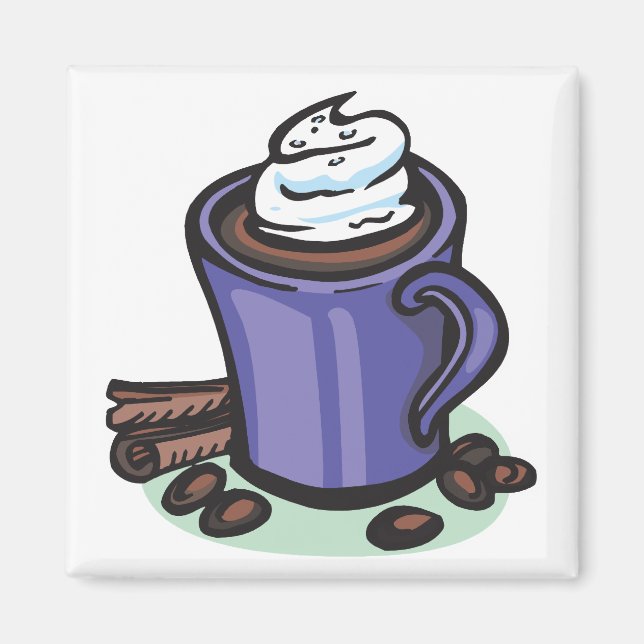 hot chocolate cocoa magnet (Front)