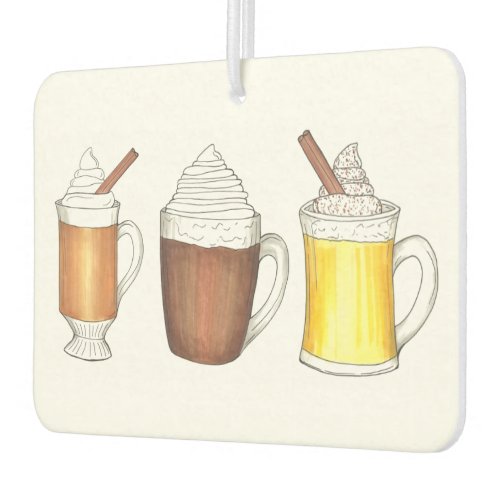 Hot Chocolate Cocoa Toddy Eggnog Winter Drinks Air Freshener