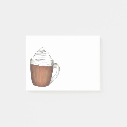 Hot Chocolate Cocoa Whipped Cream Holiday Post_Its Post_it Notes
