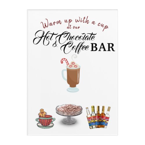 Hot chocolate  Coffee bar Acrylic Print