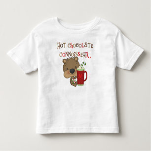 Hot Chocolate Connoisseur Boy Bear Toddler T-shirt