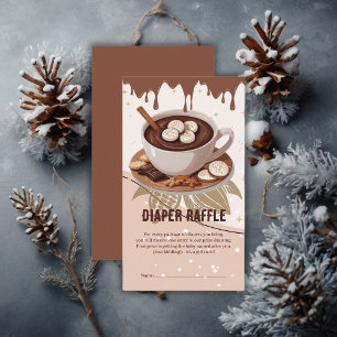 Hot Chocolate & Cookies Winter Baby Shower Enclosure Card