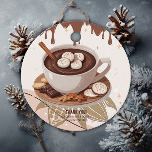 Hot Chocolate & Cookies Winter Baby Shower Favor Tags