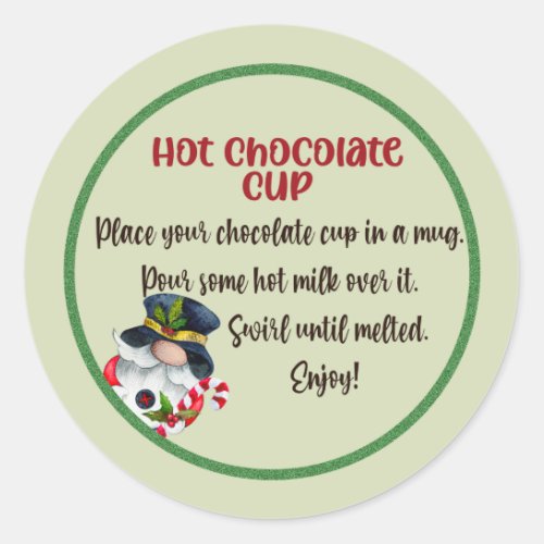 HOT CHOCOLATE CUP Cocoa bomb cocoa bomb label