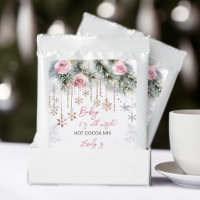 Hot chocolate favors winter baby shower favors