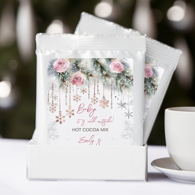 Hot chocolate favors winter baby shower favors drink mix (Hot chocolate favors winter baby shower favors hot chocolate drink mix baby it's cold outside favors)