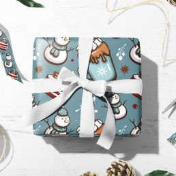 Hot Chocolate Gift Wrap | Hot Cocoa Wrapping Paper