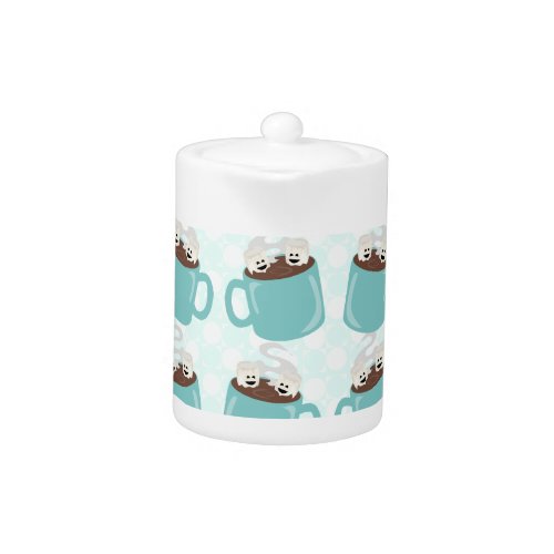 Hot Chocolate Happiness Pattern Teapot