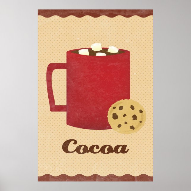 Hot chocolate illustration poster (Front)
