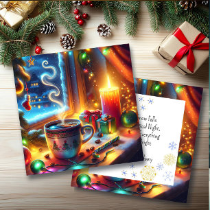 Hot Chocolate in a Christmas Window Personalized