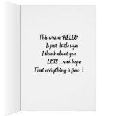 Hot Chocolate in a cold day Cards (Inside (Right))