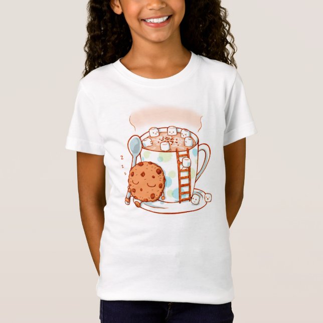 Hot Chocolate Kids Illustration T Shirt (Front)