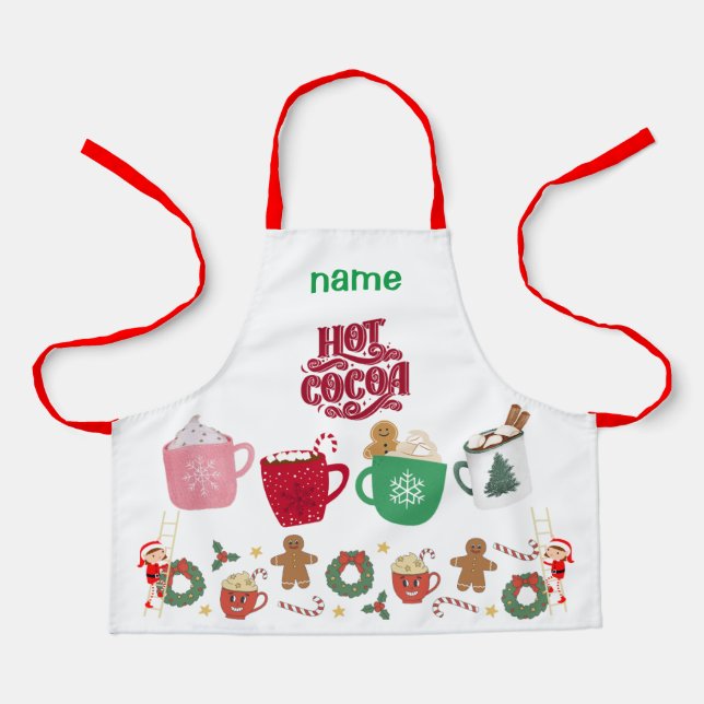 Hot Chocolate Little Girl Apron (Front)