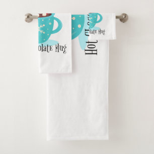 Hot Chocolate Mug Bath Towel Set