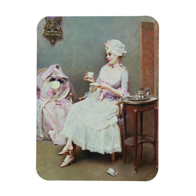 Hot Chocolate (oil on canvas) Magnet (Vertical)