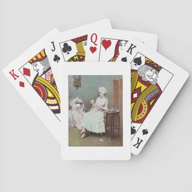 Hot Chocolate (oil on canvas) Poker Cards (Back)