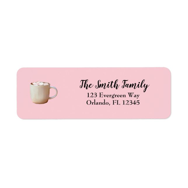 Hot Chocolate Painting Pink  Label (Front)