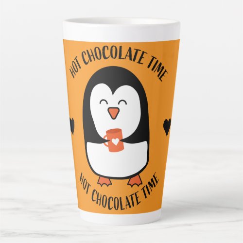 Hot Chocolate Penguin Drinker   Latte Mug