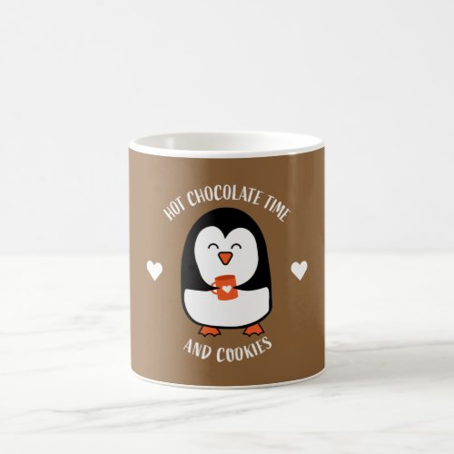 Hot Chocolate Penguin Drinker Two_Tone Coffee Mug