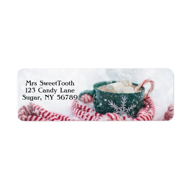 Hot Chocolate Personalized Address Labels (Front)