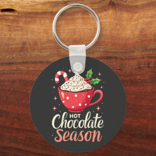 Hot Chocolate Season Christmas Lovers  Keychain