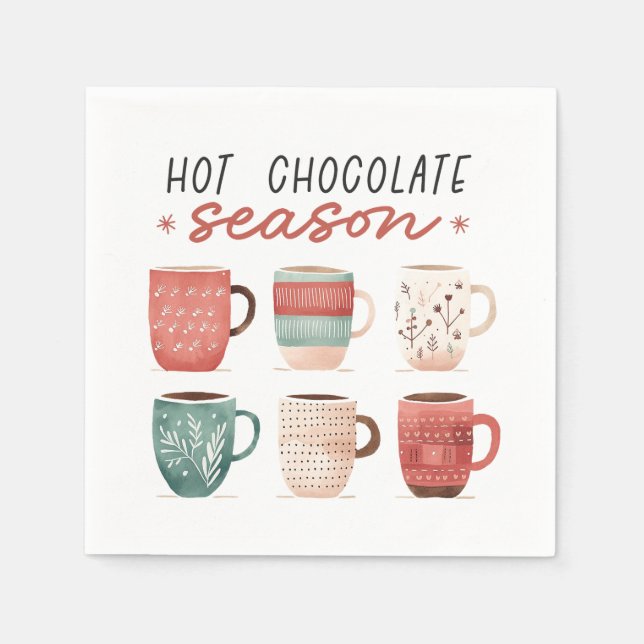 Hot Chocolate Season Napkins (Front)
