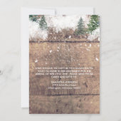 Hot Chocolate Snow Baby It's Cold Outside Shower Invitation (Back)