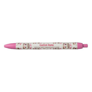 Hot Chocolate Taster Cute Pink and Cream Pen