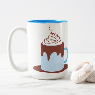 Hot Chocolate Two-Tone Coffee Mug