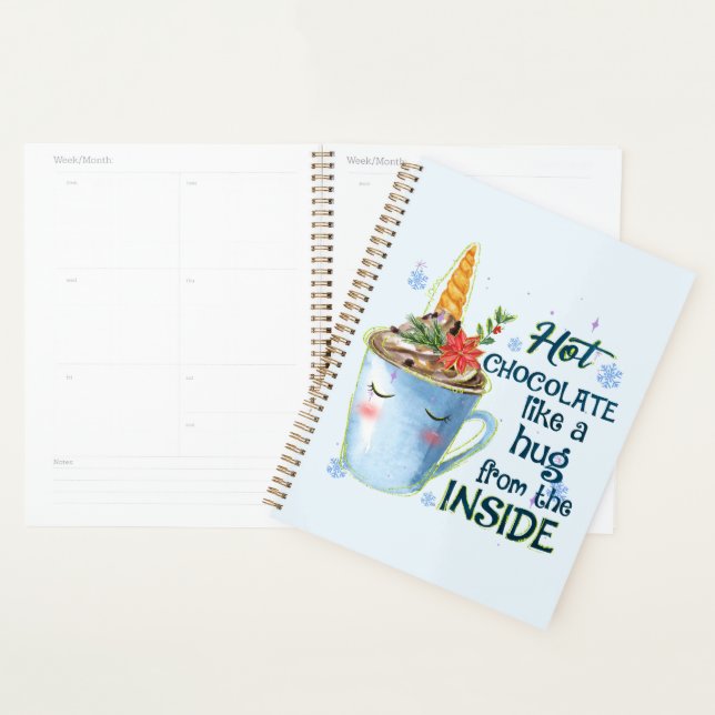 Hot Chocolate Unicorn | Cozy Unicorn Winter Planner (Display)