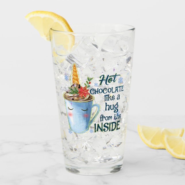 Hot Chocolate Unicorn Glass (Front Ice)