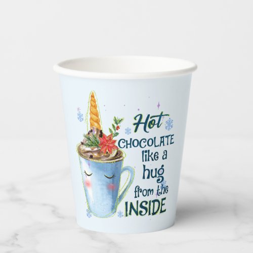 Hot Chocolate Unicorn Paper Cups