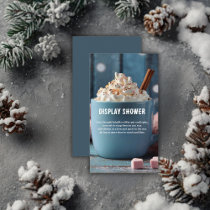Hot Chocolate w/ Whipped Cream Cozy Baby Shower Enclosure Card