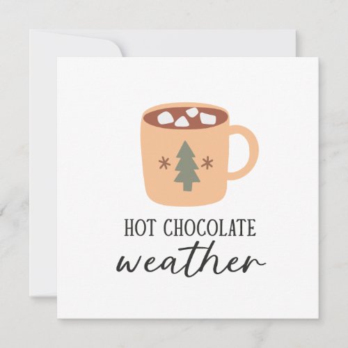 Hot Chocolate Weather Festive Holiday Christmas